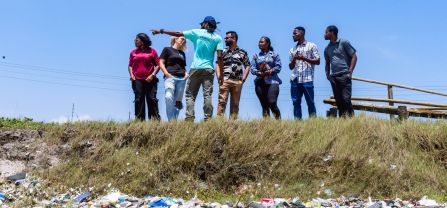 Turtle nesting beach in the Ningo-Prampram