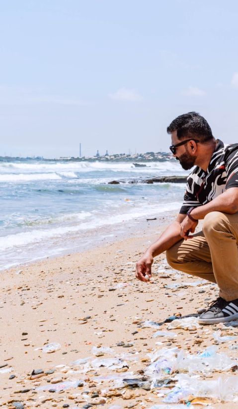 Turtle nesting beach in the Ningo-Prampram
