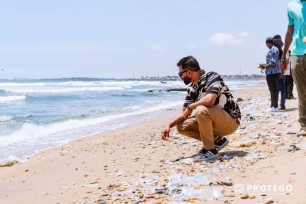 Turtle nesting beach in the Ningo-Prampram