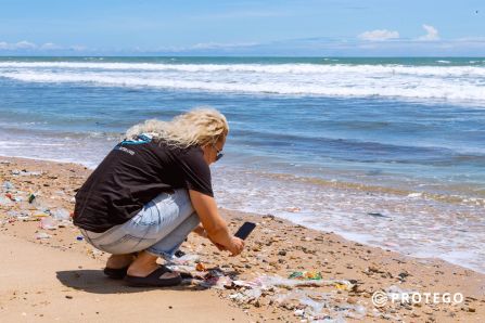 Turtle nesting beach in the Ningo-Prampram