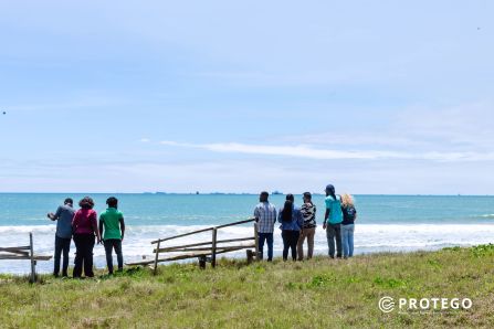 Turtle nesting beach in the Ningo-Prampram